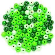 Glorex Bastel-Armband Glorex Holzperle gr&uuml;n mix 10 mm - 47 St&uuml;ck