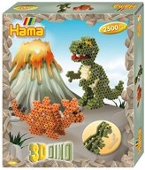 Dan Import B&uuml;gelperlen Hama B&uuml;gelperlen midi Box 3D Dino 2500 St&uuml;ck