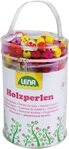 Lena&reg; Spiel Lena Holzperlen-Set mit 400 Perlen zum F&auml;deln - Bastelset f&uuml;r...