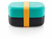 LEKUE Lunchbox Lunchbox Bento to go - Farbwahl, Kunststoff lebensmittelsicher