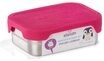 Affenzahn Lunchbox Affenzahn Edelstahl Brotdosen-Set pink Eule