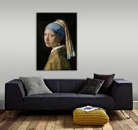 Art for the home Leinwandbild Meisje met de pare, Jan Vermeer, Art, Portrait,