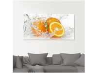 Art-Land Orange mit Spritzwasser 100x50cm (47063469-0)
