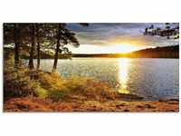 Art-Land Sonnenuntergang über See Algonquin Park 100x50cm (88416345-0)