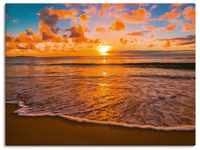 Artland Wandbild Sonnenuntergang am Strand, Sonnenaufgang & -untergang (1 St),...