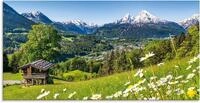 Artland Glasbild Landschaft in den Bayerischen Alpen, Berge (1 St), in...