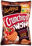 LORENZ Knabberei, Lorenz Crunchips WOW Paprika und Sour Cream geriffelte Chips 110g