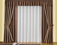 Wirth Gardine Lena (1 St), Faltenband, halbtransparent, Store