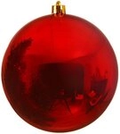 Kaemingk Weihnachtsbaumkugel Weihnachtsbaumkugeln bruchfest &Oslash; 14 cm 1 St&uuml;ck rot