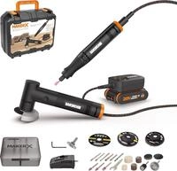 Worx Multitool WORX MakerX Akku Multifunktionswerkzeug Set WX990...