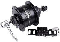 Shimano Laufrad SHIMANO Nabendynamo DH-3D37 6 Volt/3 Watt 36 Loch Center-Lock Schwarz