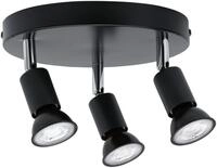 Paulmann Deckenleuchte Carolina, ohne Leuchtmittel, Spotlight IP44 max. 3x10W Chrom
