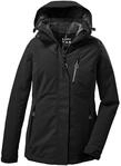 Outdoorjacke KILLTEC "KOW 140 WMN JCKT", Damen, Gr. 42, schwarz, Obermaterial:...