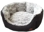 Nobby Tierbett Cacho, Mikrofaser, oval grau 86 cm
