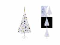 vidaXL Künstlicher Weihnachtsbaum mit LEDs & Schmuck 120 cm 230 Zweige...