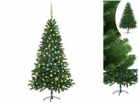 vidaXL Künstlicher Weihnachtsbaum Künstlicher Weihnachtsbaum mit LEDs Kugeln...