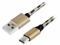 LogiLink LogiLink USB-Kabel USB 2.0 USB-C® Stecker, USB-A Stecker 1.00 m Schwar