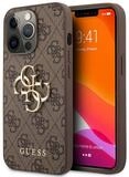 Guess Backcover Guess 4G Metal Logo Back Cover Apple iPhone 13 Pro Max - Braun