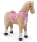 ELLA & PIET&reg; Stehpferd Gro&szlig;es XXL Standpferd STELLA mit Sattel (Beige-Rosa),