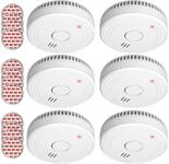 Elro Rauchmelder (6er Set Optischer Rauchwarnmelder mit 5 Jahres Batterie,