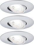 Paulmann LED Einbaustrahler Paulmann LED Einbauleuchte chrom matt schwenkbar,...