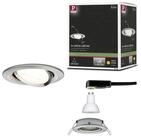 Paulmann LED Wandleuchte LED Einbauleuchte 3-Step-Dim Nova schwenkbar rund 84...
