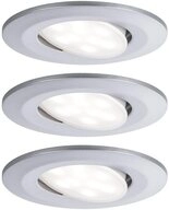 Paulmann LED Einbauleuchte LED Einbauleuchte Basisset schwenkbar IP65 rund 90mm...