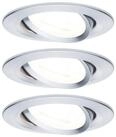 Paulmann LED Wandleuchte LED Einbauleuchte 3-Step-Dim Nova Basisset schwenkbar...