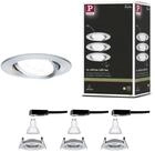 Paulmann LED Wandleuchte LED Einbauleuchte Nova Basisset schwenkbar rund 84 mm...