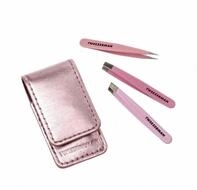 TWEEZERMAN Pinzette Mini travel set of tweezers Micro Mini Tweezer Set