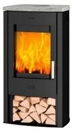 Fireplace Kaminofen Fireplace Tuvalu Speckstein 6kW Kaminofen Stahl mit Topplatte