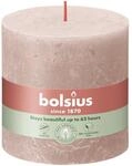 Bolsius Stumpenkerze Bolsius Rustik Stumpenkerzen nebliges rosa, H&ouml;he: