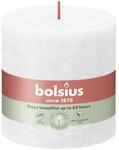 Bolsius Stumpenkerze Bolsius Rustik Stumpenkerze wolkiges wei&szlig;, H&ouml;he: