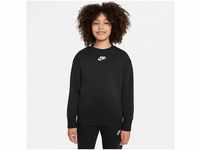 Nike Sportswear Club Fleece Older Girls' Crew Sweatshirt (DD7473) black/white