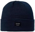 Jack & Jones Strickm&uuml;tze Beanie JACDNA mit aufgesticktem Logo-Patch