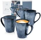 S&Auml;NGER Becher Darwin Kaffeebecher Set, 4-tlg., Steingut, Handmade, 500 ml,