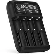 ANSMANN AG Akku Ladeger&auml;t f&uuml;r Lithium Ionen Akku und NiMH AA/AAA/Baby C