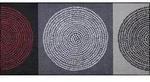 Salonloewe Fu&szlig;matte Fu&szlig;matte "Nestor", eckig, H&ouml;he: 7 mm, Motiv grau 75 cm x 150