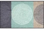 Salonloewe Fu&szlig;matte Fu&szlig;matte "Nestor", eckig, H&ouml;he: 7 mm, Motiv grau|gr&uuml;n 75 cm x