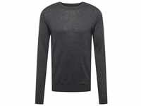 SELECTED HOMME Rundhalspullover Town (1-tlg) grau XL