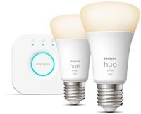 Philips Hue LED-Leuchtmittel White E27 2er Starter Set 2x1050lm 75W, E27, 3 St.,
