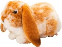Teddy Hermann&reg; Kuscheltier Hase liegend hellbraun-weiss gescheckt 30 cm