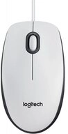 Logitech M100 Maus mit Kabel 1000DPI USB-Anschluss 3 beidh&auml;ndig PC/Mac Wei&szlig; Maus