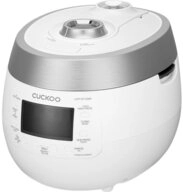 Cuckoo Reiskocher Cuckoo CRP-RT1008F Reiskocher Wei&szlig;-Silber mit Display,...