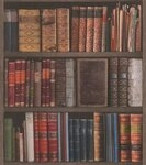 Rasch Papiertapete Rasch Selection, Nat&uuml;rlich B&uuml;cher, bunt 934809