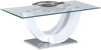 Stolkom Sp.z.o.o. Couchtisch Swing Glastisch, Wohnzimmertisch mit Glas, BxHxT