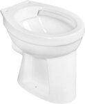 CORNAT Flachsp&uuml;l-WC, bodenstehend, Abgang waagerecht, sp&uuml;lrandlos