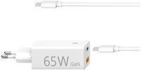 Hama 65W USB-C Schnellladeger&auml;t mit GaN-Technologie f&uuml;r Notebook...