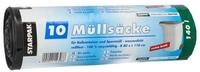 PAPSTAR M&uuml;llbeutel M&uuml;lls&auml;cke, LDPE 140 l 110 cm x 80 cm schwarz 40 my 10 Stk