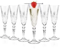 RCR Sektglas RCR Melodia Champagner 6er set, Kristallglas